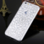 Ochranný zadní kryt s kamínky ve stylu diamantu pro iPhone 6 / 6S - stříbrný