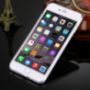 Ochranný zadní kryt s kamínky ve stylu diamantu pro iPhone 6 / 6S - stříbrný