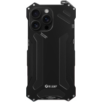 R-JUST super odolný kovový "Armor" kryt pro iPhone 16 Pro - černý