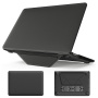Kožený kryt se stojánkem pro MacBook Pro 13" (A2251 / A2289 / A2338) - černý