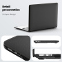 Kožený kryt se stojánkem pro MacBook Pro 13" (A2251 / A2289 / A2338) - černý