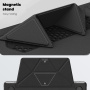 Kožený kryt se stojánkem pro MacBook Pro 13" (A2251 / A2289 / A2338) - černý