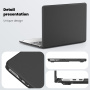 Kožený kryt se stojánkem pro MacBook Air 15" (A2941 / A3114 / A3241 / A3448) - černý