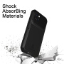 LOVE MEI extra odolné pouzdro proti nárazu, vodě a prachu pro iPhone 14 Plus - černé