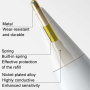 Náhradní hrot se stříbrnou špičkou pro Apple Pencil 1 / 2 / USB-C / Pro - styl 4.0 - černý