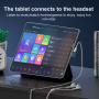 Mini audio redukce - Lightning na USB-C - bílá