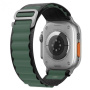 Nylonový řemínek alpský tah pro Apple Watch Ultra 49mm / 46mm / 45mm / 44mm / 42mm - olivovočerný