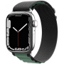 Nylonový řemínek alpský tah pro Apple Watch Ultra 49mm / 46mm / 45mm / 44mm / 42mm - olivovočerný