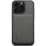 ESEBLE kryt s odnímatelnou magnetickou peněženkou a MagSafe pro iPhone 16 Pro - šedohnědý