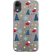 Ochranný kryt s vánočním motivem pro iPhone XR - šedý