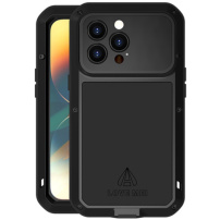 LOVE MEI extra odolné pouzdro proti nárazu, vodě a prachu pro iPhone 14 Pro Max - černé