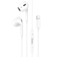 Hoco M111 Max sluchátka s konektorem lightning pro Apple zařízení - bílá