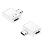Mini audio redukce - Lightning na USB-C - bílá