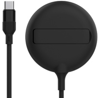 LFX-181 bezdrátová MagSafe nabíječka s výklopným stojánkem pro iPhone / AirPods - 15W - černá