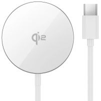 Wiwu W029 bezdrátová MagSafe nabíječka pro iPhone / AirPods - 15W - bílá