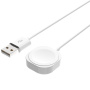 FIXED magnetický nabíjecí kabel - USB-A na magnetický puk pro Apple Watch - 1 m - bílý