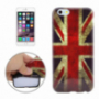 Gumový kryt pro Apple iPhone 6 / 6S - retro vlajka UK