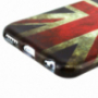 Gumový kryt pro Apple iPhone 6 / 6S - retro vlajka UK