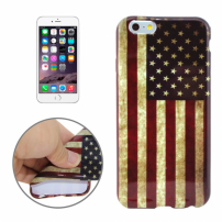 Gumový kryt pro Apple iPhone 6 / 6S - retro vlajka USA