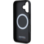 BMW M Carbon Tricolor Stripe kryt s MagSafe pro iPhone 16 - černý