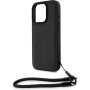 BMW Leather Signature and Strap kryt pro iPhone 16 Pro Max - černý