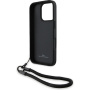 BMW Leather Signature and Strap kryt pro iPhone 16 Pro Max - černý