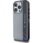BMW IML Motorsport Vertical Stripe kryt pro iPhone 16 Pro - šedý