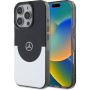Mercedes Double Layer kryt s MagSafe pro iPhone 16 Pro - černostříbrný