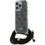 Guess 4G IML Printed Crossbody kryt se šňůrkou pro iPhone 16 Pro Max - hnědý
