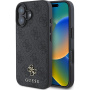 Guess 4G Small Metal Logo kryt s MagSafe pro iPhone 16 - šedý