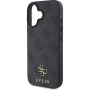 Guess 4G Small Metal Logo kryt s MagSafe pro iPhone 16 - šedý