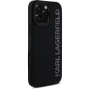 Karl Lagerfeld 3D Rubber Glitter Logo kryt pro iPhone 16 Pro Max - černý