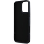 Karl Lagerfeld 3D Rubber Glitter Logo kryt pro iPhone 16 Pro Max - černý