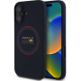 Oracle Red Bull Racing Red Ring silikonový kryt s MagSafe pro iPhone 16 - tmavě modrý