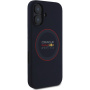 Oracle Red Bull Racing Red Ring silikonový kryt s MagSafe pro iPhone 16 - tmavě modrý