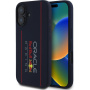 Oracle Red Bull Racing Vertical Logo silikonový kryt s MagSafe pro iPhone 16 - tmavě modrý