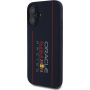 Oracle Red Bull Racing Vertical Logo silikonový kryt s MagSafe pro iPhone 16 - tmavě modrý