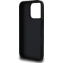 Guess Grained 4G Metal Logo kryt pro iPhone 16 Pro - černý