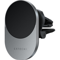 Satechi magnetický držák do auta do ventilační mřížky s bezdrátovým nabíjením pro iPhone - vesmírně šedý