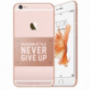 Baseus ultratenký ochranný kryt pro Apple iPhone 6 / 6s - Never give up - růžově zlatý