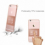 Baseus ultratenký ochranný kryt pro Apple iPhone 6 / 6s - Never give up - růžově zlatý