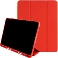 FIXED Padcover+ pouzdro s prostorem na Apple Pencil pro iPad Pro 11" (2024/2025) - červené