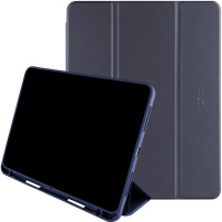 FIXED Padcover+ pouzdro s prostorem na Apple Pencil pro iPad mini 6 / mini 7 - tmavě modré