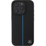 Mercedes Blue Stripe kryt s MagSafe pro iPhone 16 Pro Max - černý