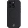 Mercedes Smooth Leather kryt s MagSafe pro iPhone 16 Pro Max - černý