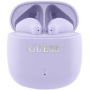 Guess Printed Classic Logo TWS bezdrátová sluchátka - fialová