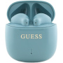 Guess Printed Classic Logo TWS bezdrátová sluchátka - modrá