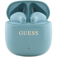 Guess Printed Classic Logo TWS bezdrátová sluchátka - modrá