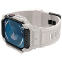 Spigen Rugged Armor Pro super odolné pouzdro s řemínkem pro Apple Watch 42mm (Series 10 / 11) - béžové