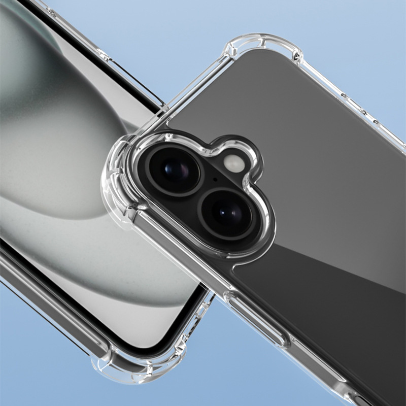 Kryt se vzorem abstraktních vln a zesílenými rohy pro iPhone 16 - hnědý